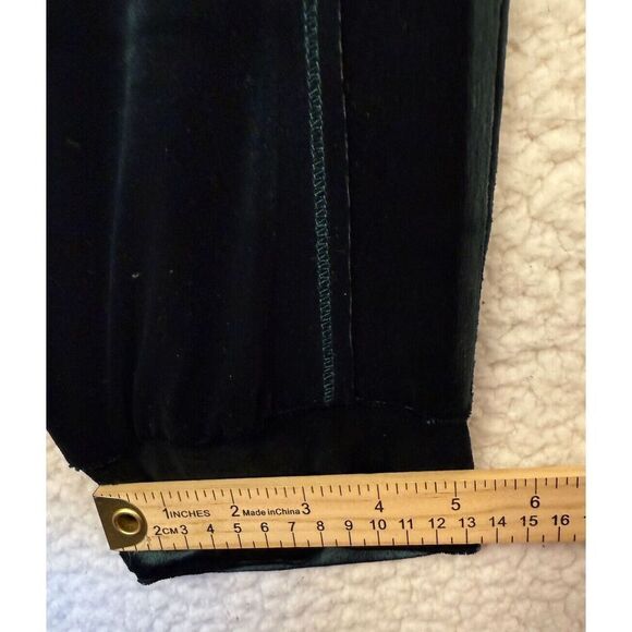 Anthropologie Saturday Sunday Olive Green Velvet Velour Casual Jogger Pants M - Picture 6 of 8